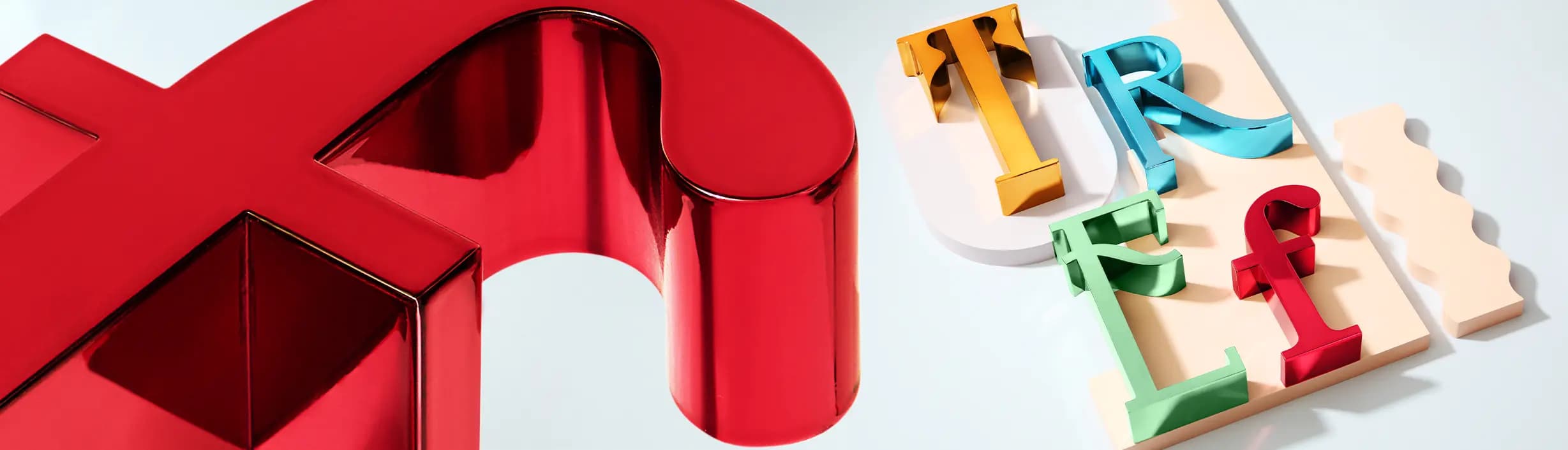 Letras de color cromo inoxidable