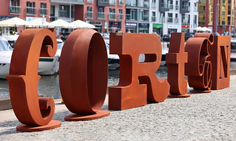 De mythe van vernietigende roest – waarom cortenletters in groot formaat absoluut uniek zijn?