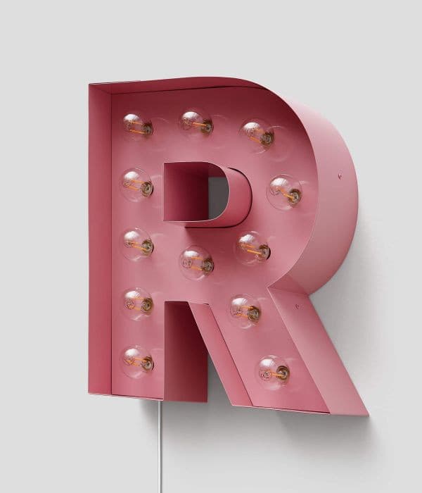 LETTERS MET GLOEILAMPEN / ALFABET