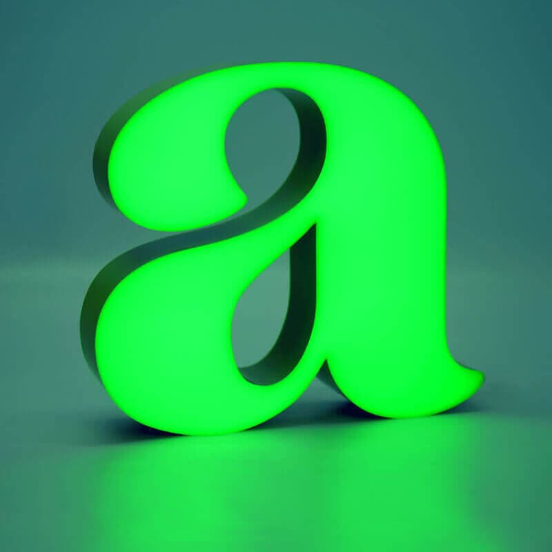 LITERY ŚWIECĄCE PRZODEM LITERY ŚWIECĄCE PRZODEM