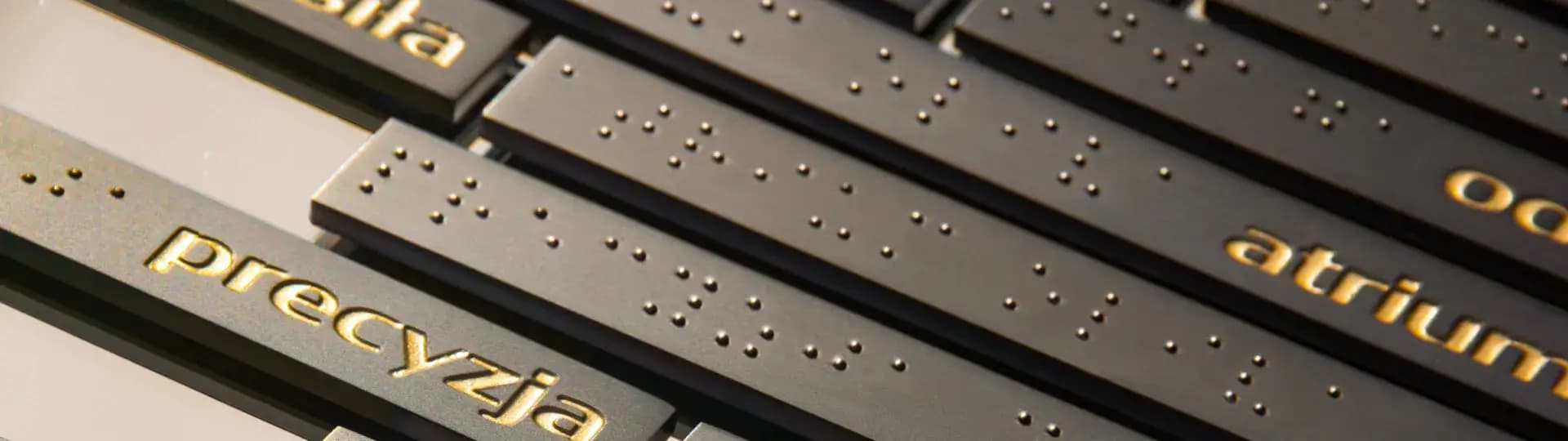 Tabliczki z alfabetem Braille'a Tabliczki z alfabetem Braille'a