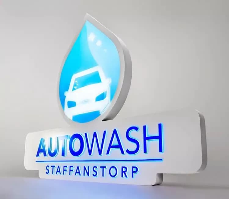 Autowash kaseton kaseton podświetlany LED