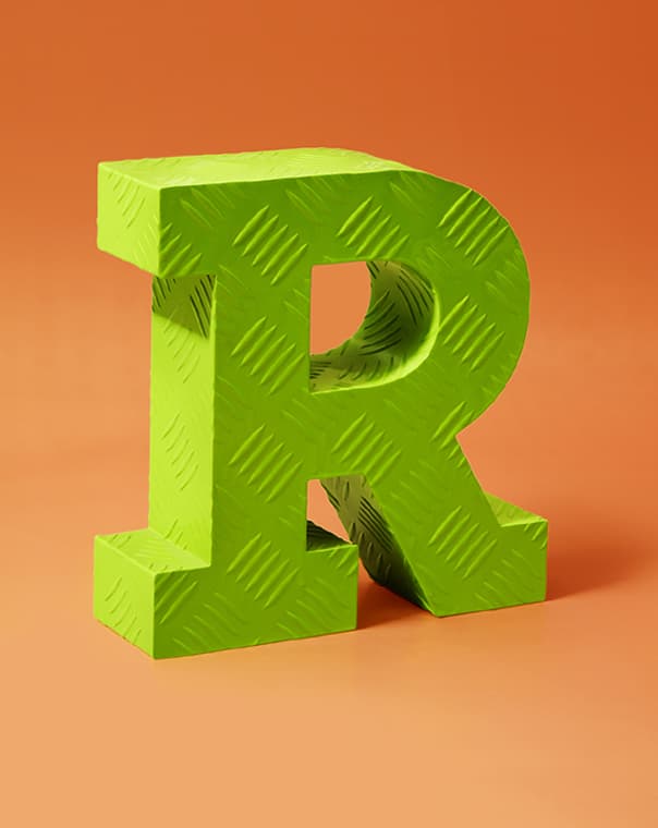 Lettres en métal 3D, lettres spatiales décoratives - PRETENDE